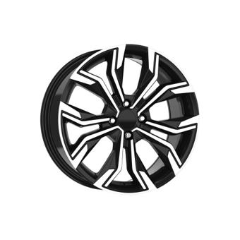 Jante DY666 KM 16x6.5 4x100 ET35 negru polish compatibile Dacia, Renault, Opel, Nissan