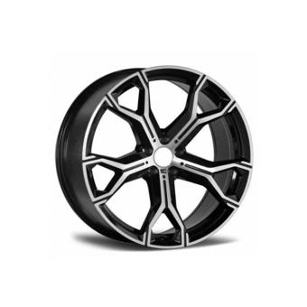 Jante PDW 20x9 fata 20x10.5 spate 5x120 ET40 ET37 negru polish compatibile BMW Cod: LA5445F07 NX / LA5445R93 NX