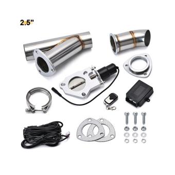 Kit cut off valve V evacuare auto cu telecomanda si colier V-band 63 mm inox Cod: TYV001/63