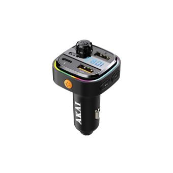 Modulator Akai FM cu Bluetooth si functie de incarcare  Cod: FMT-26BT
