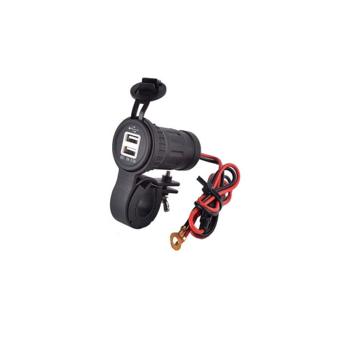 Mufa USB moto cu adaptor  3.1A   Cod: MCA040