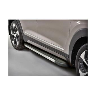 Praguri laterale auto negre aluminiu Renault Trafic II Scurt 2001-2023  Cod: V1-223cm+UR12+PRG1129 BRK01