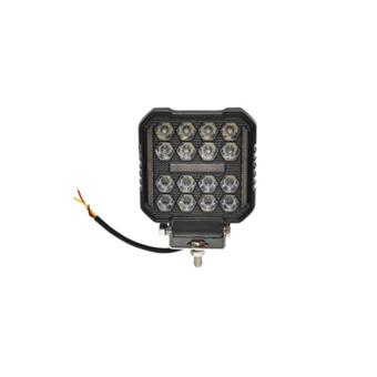 Proiector LED patrat 4 inch 48 W 9-80 V cu lumina alba si DRL galben IP67 Cod: DISPV94