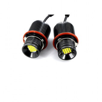 Set 2 becuri LED Marker Angel Eyes auto compatibil BMW 80W alb canbus pentru faruri xenon Cod: A.E.2021