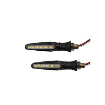Semnalizare moto 12V cu funtie de lumina de zi alba si semnalizare  galbena  Cod: FS-1211