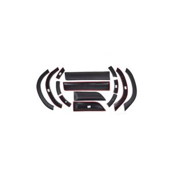Set 12 protectii aripa si usa + 2 protectii pentru compatibilitate cu sau fara senzori Dacia Duster II 2018-> Cod: DD2018-1