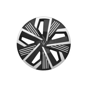 Set 4 capace roti Evo culoare negru argintiu 15 inch Cod: WR2-1SL-15
