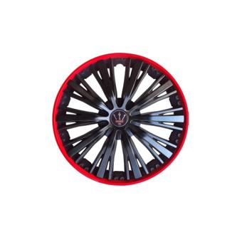 Set 4 capace roti Evo culoare negru rosu 16 inch Cod: WM4-1RD-16