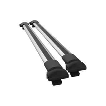 Set bare portbagaj aluminiu auto compatibile Dacia Duster I 2014-2018 pentru bara longitudinala groasa Cod: DST-14-1