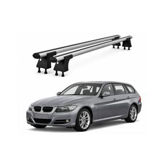 Set bare trans, cu prindere in puncte fixe  BMW Seria 3 E91 Touring 2005-2012 negre sau argintii Cod: 120101 Kit 201