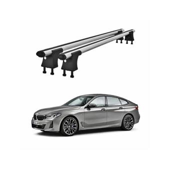 Set bare transversale aluminiu cu prindere in puncte fixe compatibile BMW Seria 6 G32 GT 2017-> negre sau argintii Cod: 120101 Kit 201