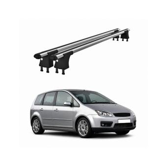 Set bare transversale aluminiu cu prindere in puncte fixe compatibile Ford C-Max 2003-2010 negre sau argintii Cod: 120101 Kit 201