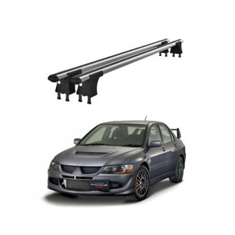 Set bare transversale aluminiu cu prindere in puncte fixe compatibile Mitsubishi Lancer VII 1995-2000 negre sau argintii Cod: 120101 Kit 202