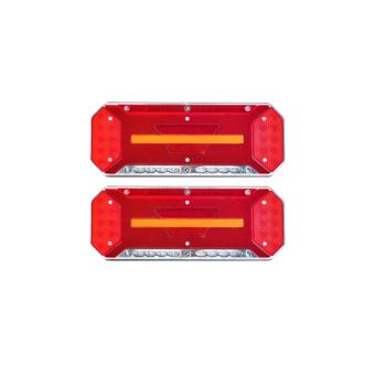 Set lampa LED  Stanga si Dreapta cu efect de neon și semnalizare intermitentă dinamică, cu 5 funcții, 12-24V, 345mm X 130mm Cod:  ST0223