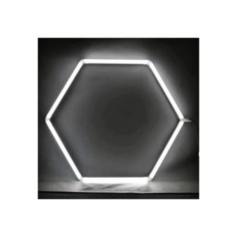 Set lumini LED hexagonale 42W 6000K alb rece pentru garaj/atelier  Cod: HEX4
