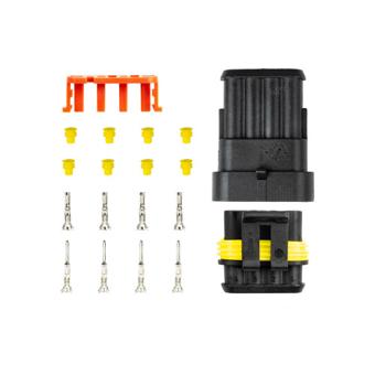 Set mufe conectori auto 4 pini mama-tata 12V 24V IP67 Cod: 03520