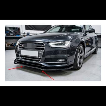 Spoiler prelungire bara fata Audi A4 S-Line S4 B8 Facelift 2011-2015 ABS negru Piano  Cod: LSP3003