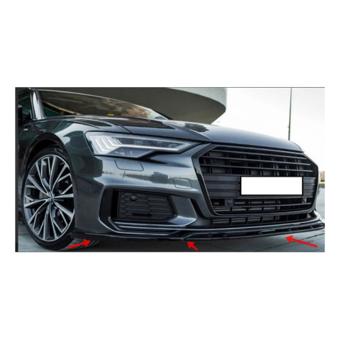 Spoiler prelungire bara fata Audi A6 S-Line S6 C8 2019->  ABS negru Piano Cod: LSP3005