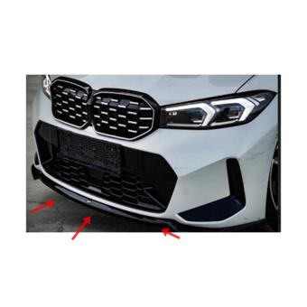 Spoiler prelungire bara fata BMW Seria 3 G20 cu pachet M Facelift 2022-> ABS negru Piano Cod: LSP3031