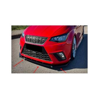 Spoiler prelungire bara fata Seat Ibiza MK5 2017-2021 ABS negru Piano Cod: LSP3058