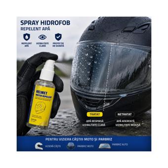 Spray hidrofob repelent apa pentru viziera casca moto si parbriz 50 ml Cod: BK91304
