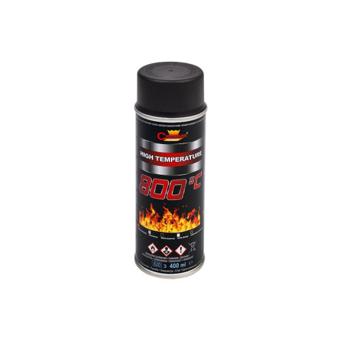 Spray vopsea rezistent termic 800°C negru Champion profesional 400ml Cod: 9011