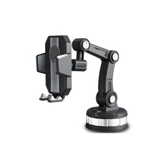 Suport telefon premium cu ventuza cu fixare pe sticla sau bord Cod: XO C146