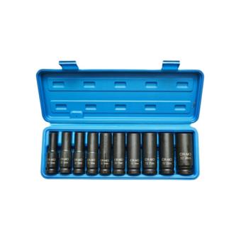 Trusa chei tubulare impact lungi 10-24 mm Cr-Mo 1/2 inch 10 piese Cod: BK90048
