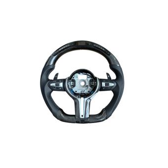 Volan sport carbon cu display compatibil BMW Seria 5 F10/F11/F07, Seria 6 F06/F12/F13, Seria 7 F01/F02, Cod: OCH-16