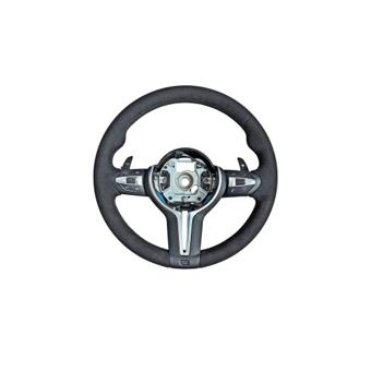 Volan sport piele  imitatie alcantara compatibil cu modelele BMW Seria 5 F10,F11,F07 Seria 6 F06,F12,F13 Seria 7 F01,F02  Cod: OCH-15