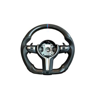Volan sport piele si carbon compatibil cu modelele BMW Seria 5  F10,F11,F07 Seria 6 F06,F12,F13 Seria 7 F01,F02 Cod: OCH-06