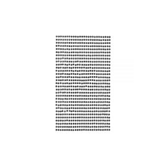 Abtibild cu pietricele in relief - Negru