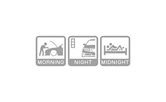 Abtibild MORNING-NIGHT-MIDNIGHT diverse culori Cod: NDZ-01 - Alb Reflectiv