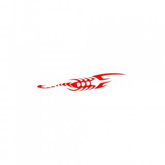 Abtibild SCORPION rosu reflectorizant AN11