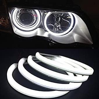 Angel Eyes COTTON compatibil BMW E90 fara lupa. Lumina: alba DRL + semnalizare galbena  COD: H-COT-WY08