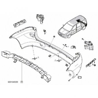 ARMATURA BARA SPATE LOG. MCV/VAN 549259U