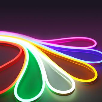 Banda LED Neon Flex 5 metri, 24V Cod:JSUNSPT-NEON-2835-24V - Alb