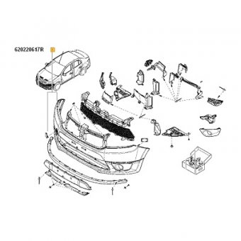 BARA FATA ASAMBLATA LOGAN /SANDERO II  226857R