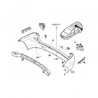 BARA SPATE MCV FACELIFT 832177U