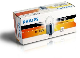 BEC AUXILIAR R10W 12V SET 10 buc PHILIPS
