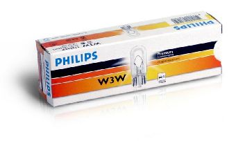 BEC FARA SOCLU W3W 12V SET 10 buc PHILIPS