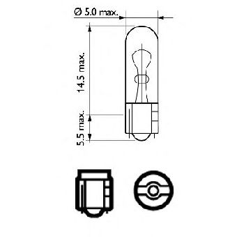 BEC INTERIOR WB T5 12V PHILIPS SET 10 BUC