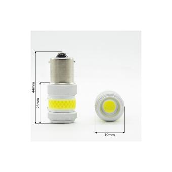 Bec o faza  BA15S P21W T.V.  LED COB 12W PREMIUM Cod:W3-BA15S-W-EK
