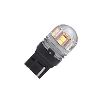 Bec o faza  T20 7440 W21W 15SMD 2835 12V CANBUS  nonpolar 320 lumen  Lumina galbena  Cod:SPT15-7440-Y