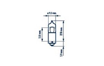 BEC POZITIE FATA H6W 12V SET 10 BUC NARVA