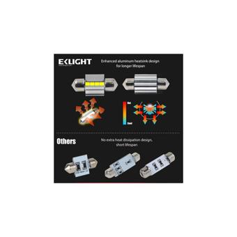 Becuri LED Sofit Canbus  6SMD 36mm 3030 Premium Cod: 36mm-2-EK