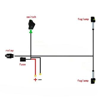 Cablaj pentru proiectoare  H11 cu buton  Cod: W15763