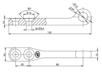 Contraplaca la inchizator Z-16-3