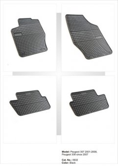 Covoare cauciuc AUDI A4 B6 typ8E 2000-2004 ( 0729, P30 )