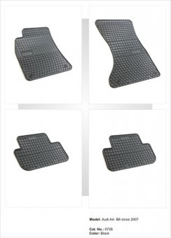 Covoare cauciuc AUDI A4 B8 2007 ( 0728, P30 )